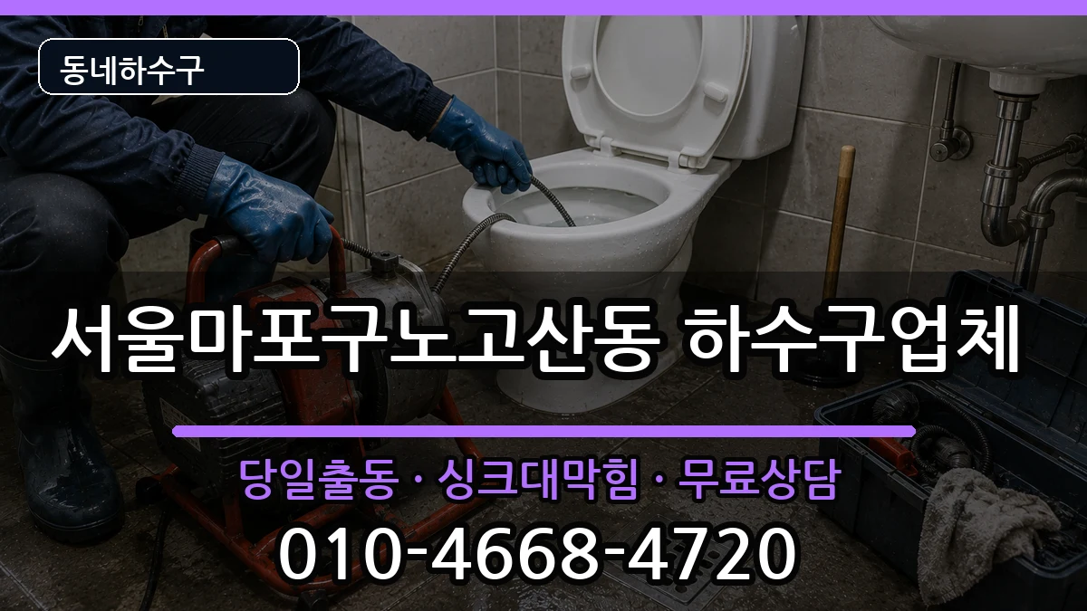 서울마포구노고산동 하수구막힘 서울마포구노고산동 하수구막힘 증상 처리 안내 이미지 3