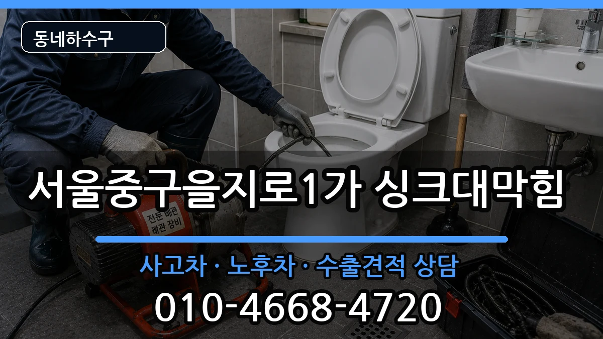 서울중구을지로1가 싱크대막힘 서울중구을지로1가 싱크대막힘 증상 처리 안내 이미지 2