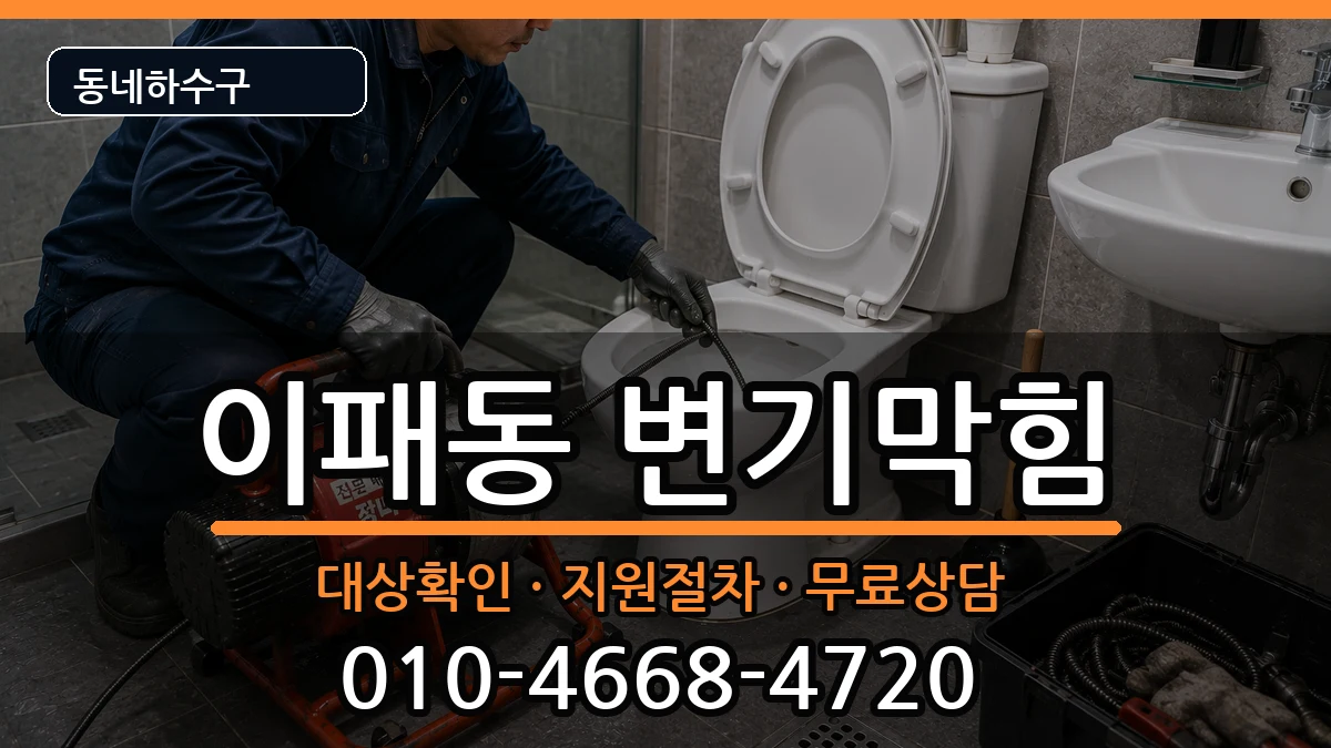 경기남양주시이패동 변기막힘 증상 처리 안내 이미지 3