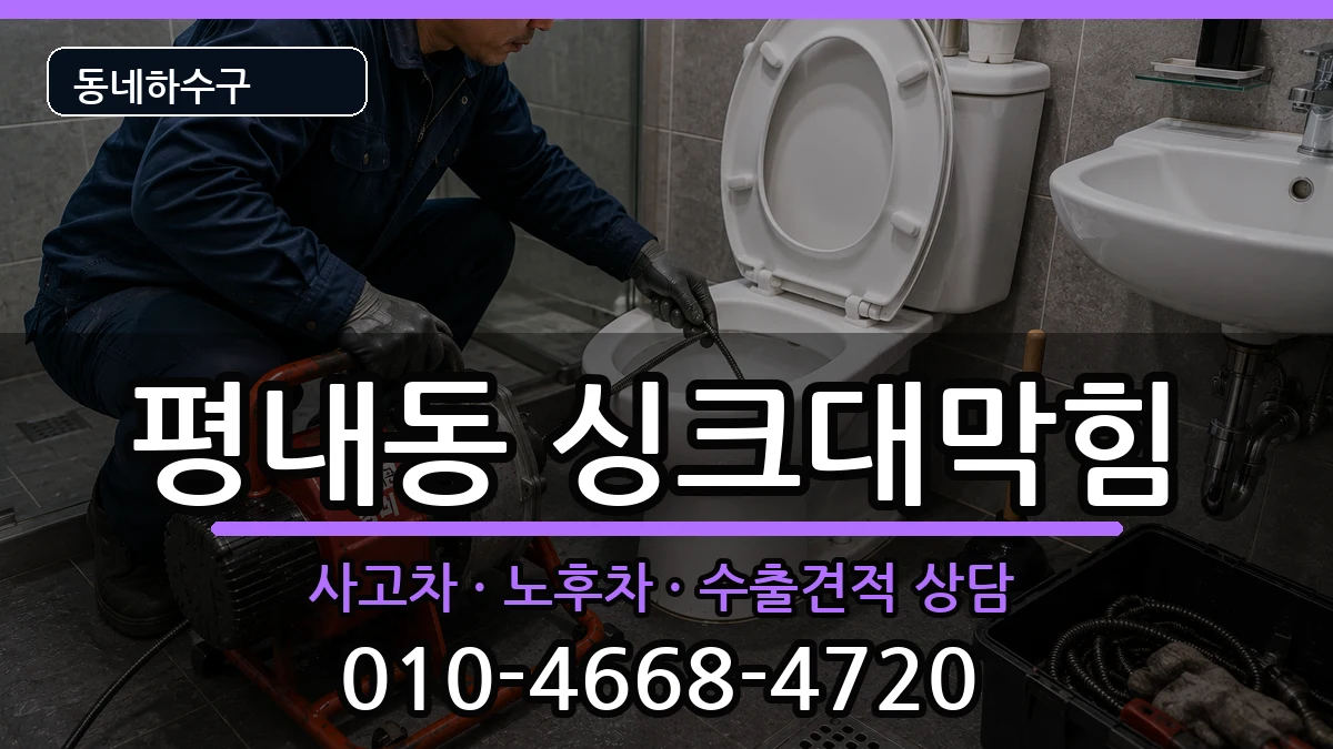 경기남양주시평내동 싱크대막힘 증상 처리 안내 이미지 3
