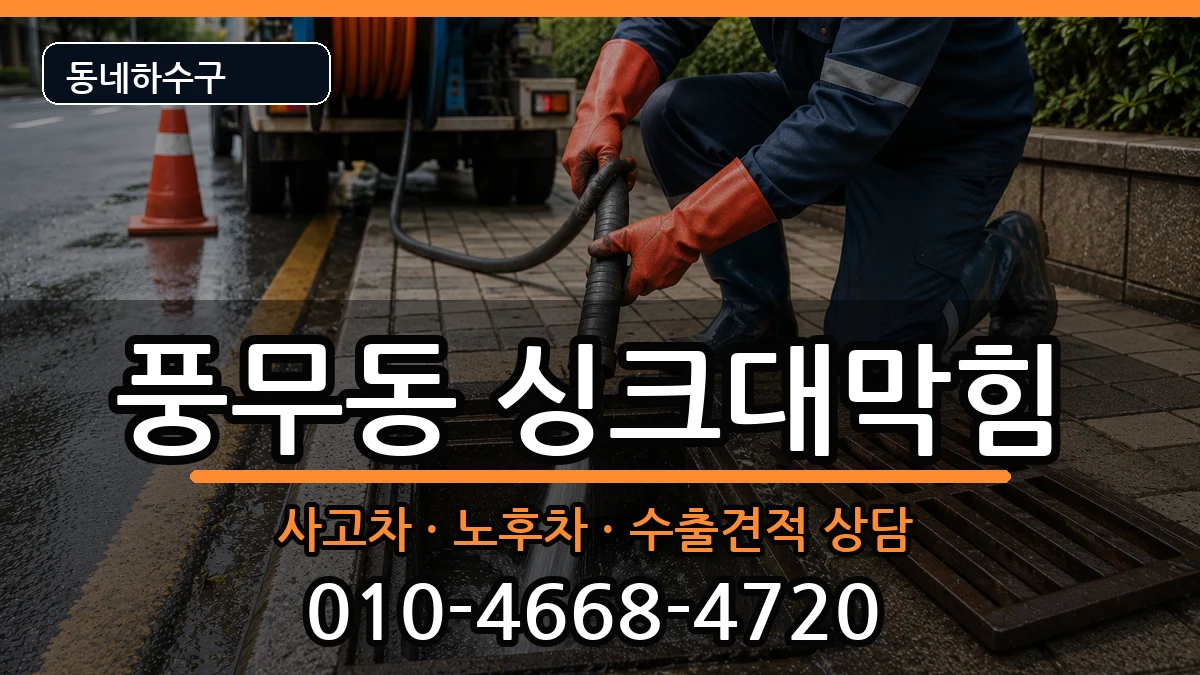 경기김포시풍무동 싱크대막힘 증상 처리 안내 이미지 2