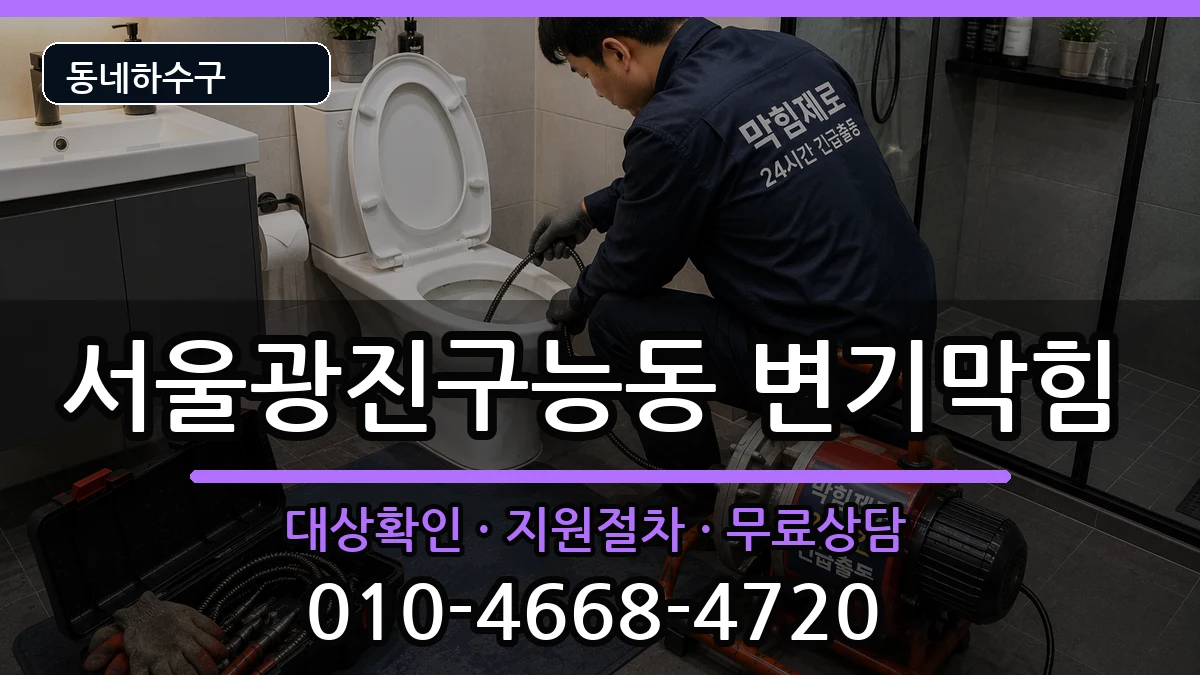서울광진구능동 변기막힘 증상 처리 안내 이미지 1