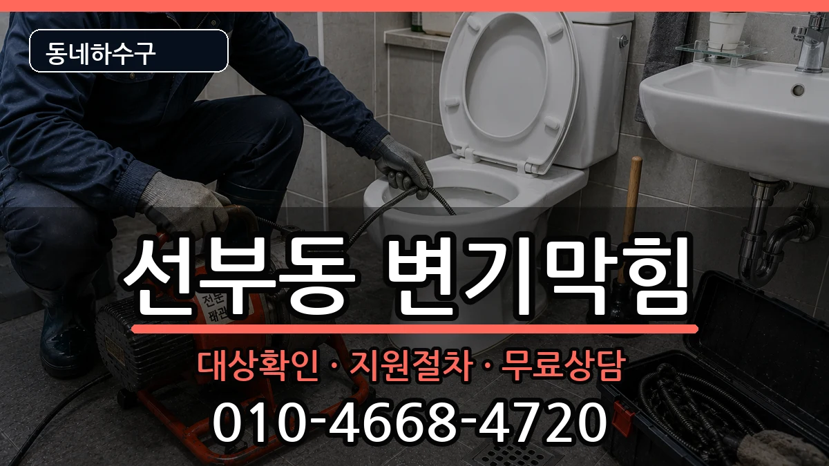 경기안산시단원구선부동  변기막힘 비교형
