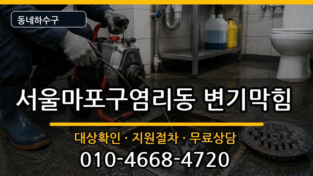 서울마포구염리동  변기막힘 정보형