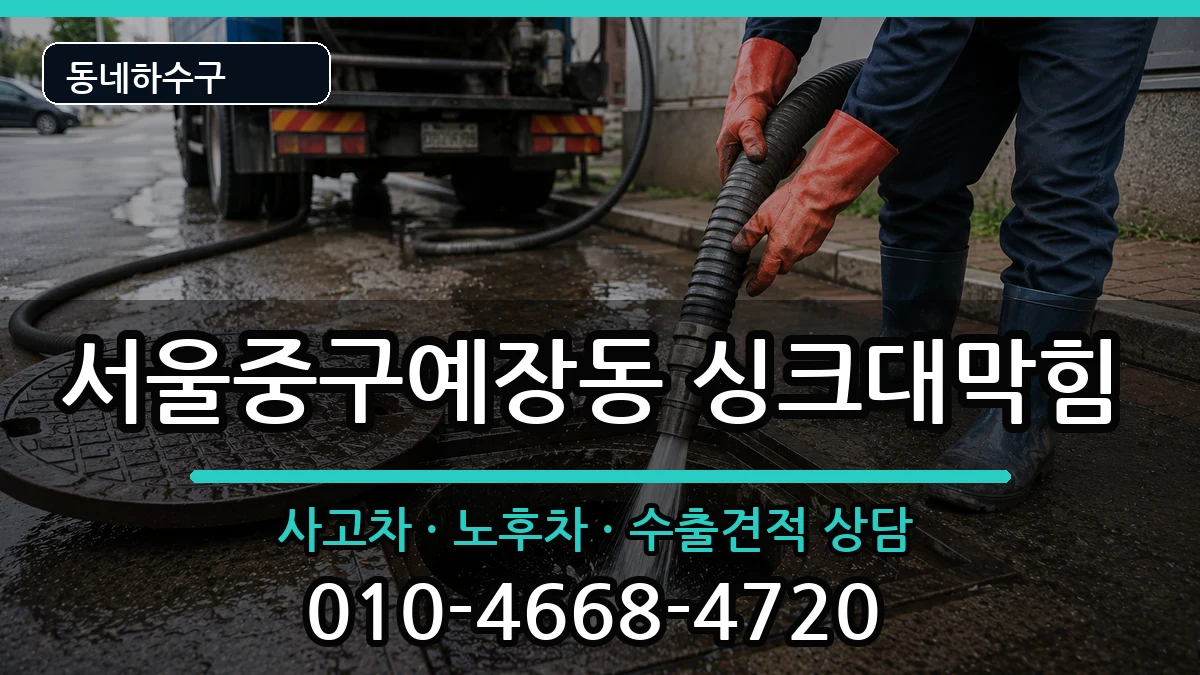 서울중구예장동 싱크대막힘 서울중구예장동 싱크대막힘 증상 처리 안내 이미지 3