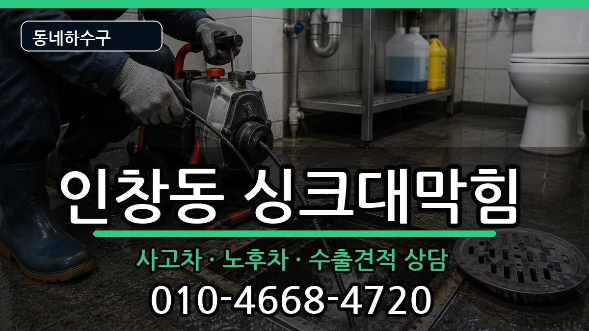 경기구리시인창동 싱크대막힘 경기구리시인창동 싱크대막힘 증상 처리 안내 이미지 1