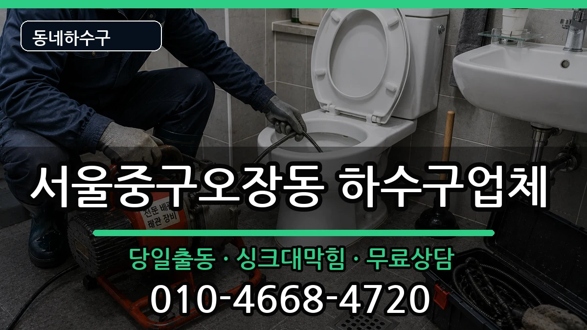 서울중구오장동 하수구막힘 서울중구오장동 하수구막힘 증상 처리 안내 이미지 1