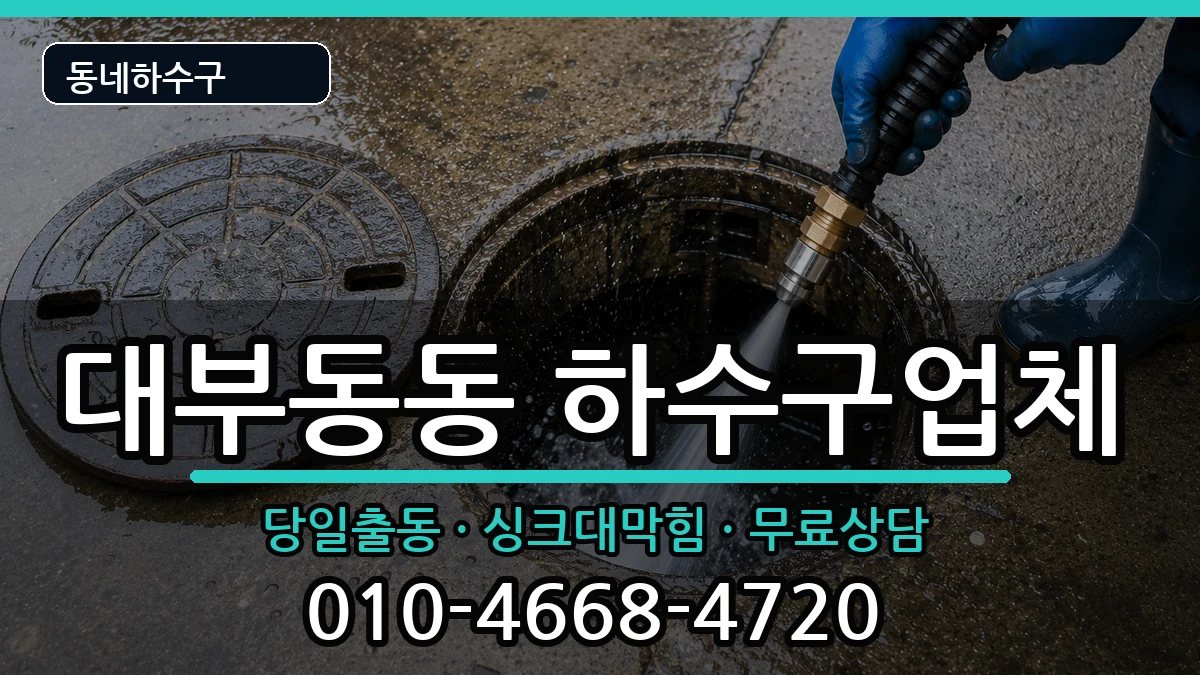 경기안산시단원구대부동동  하수구막힘 FAQ형