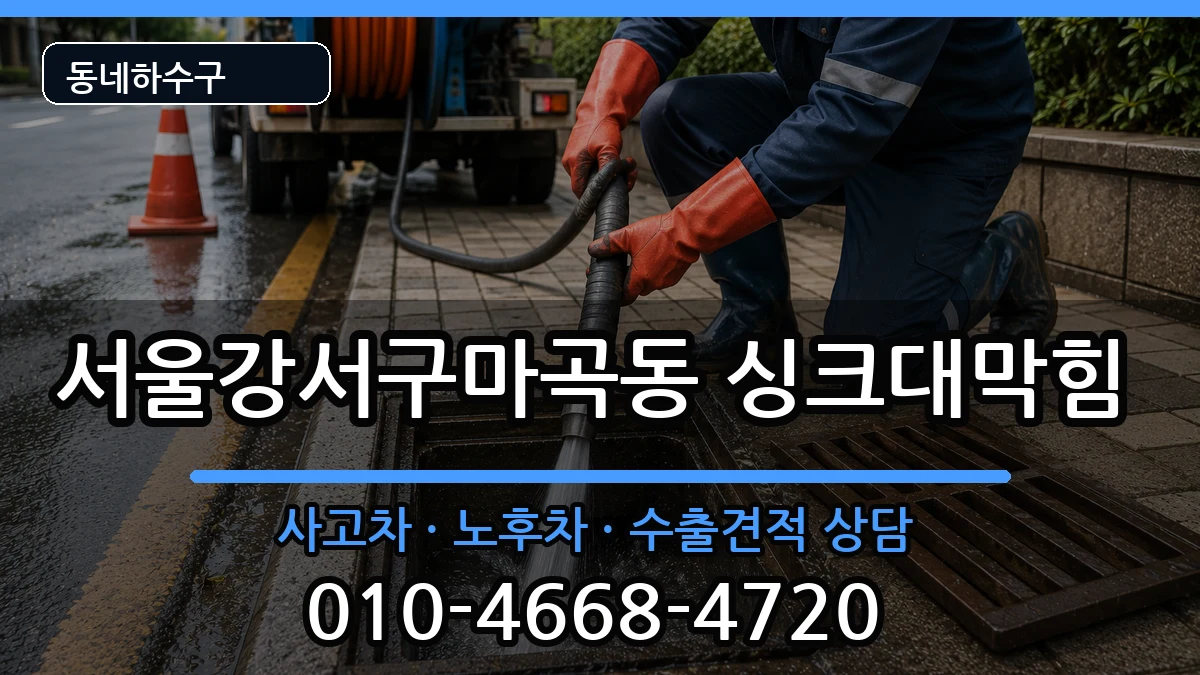 서울강서구마곡동 싱크대막힘 증상 처리 안내 이미지 3