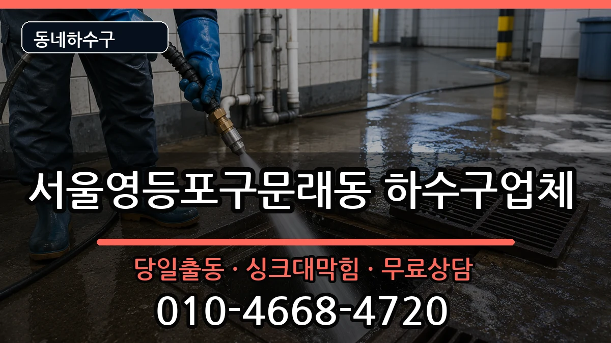 서울영등포구문래동 하수구막힘 서울영등포구문래동 하수구막힘 증상 처리 안내 이미지 2