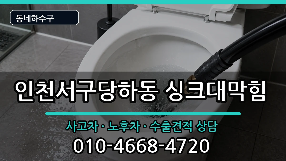 인천서구당하동 싱크대막힘 인천서구당하동 싱크대막힘 증상 처리 안내 이미지 1