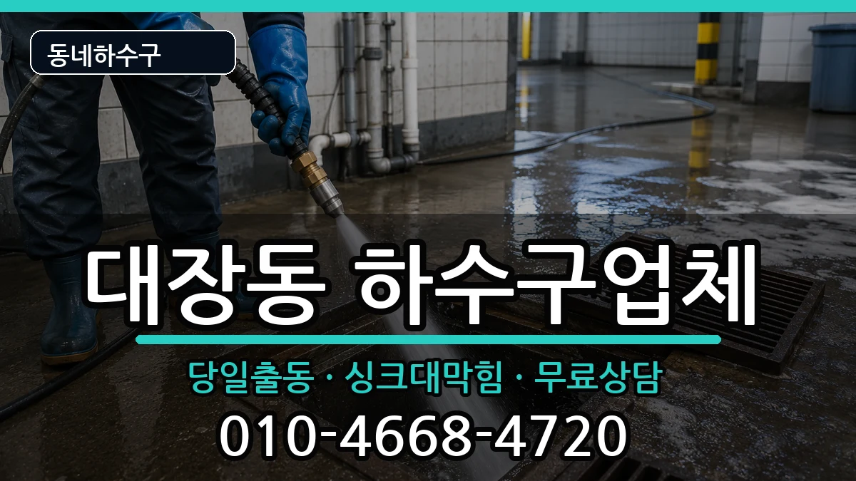 경기고양시덕양구대장동 하수구막힘 경기고양시덕양구대장동 하수구막힘 증상 처리 안내 이미지 3