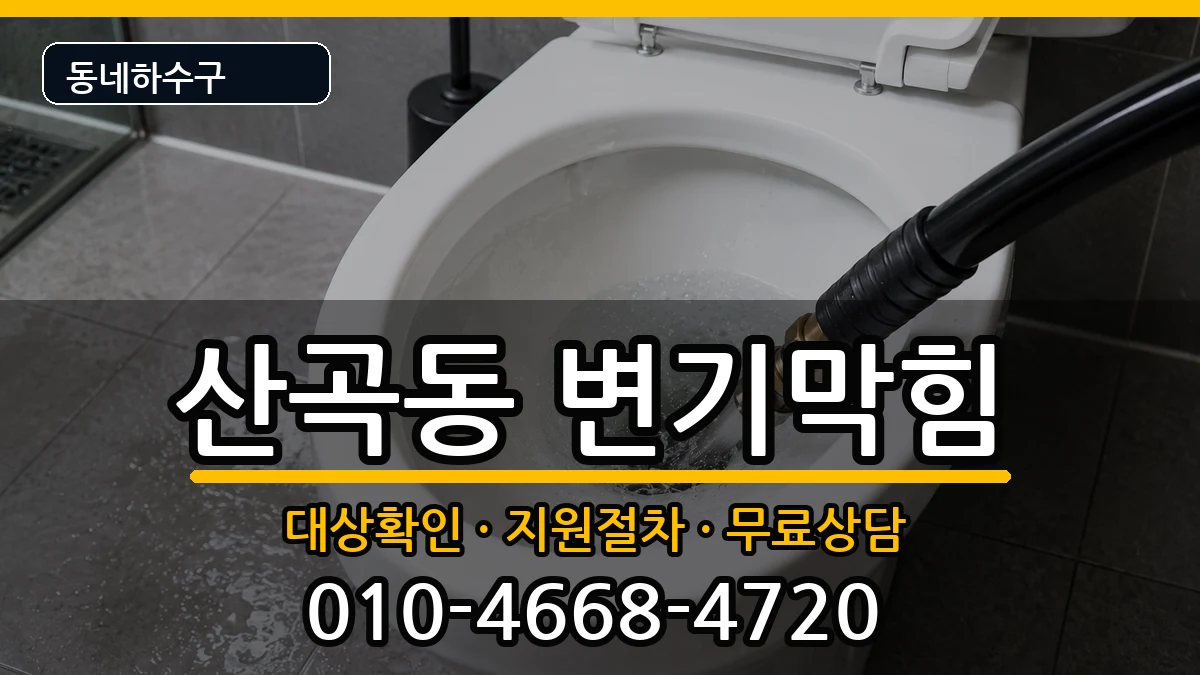 경기의정부시산곡동 변기막힘 경기의정부시산곡동 변기막힘 증상 처리 안내 이미지 2