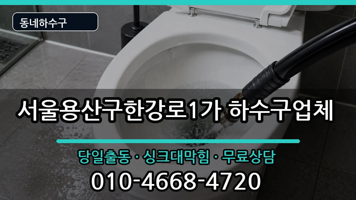 서울용산구한강로1가 하수구막힘 서울용산구한강로1가 하수구막힘 증상 처리 안내 이미지 1