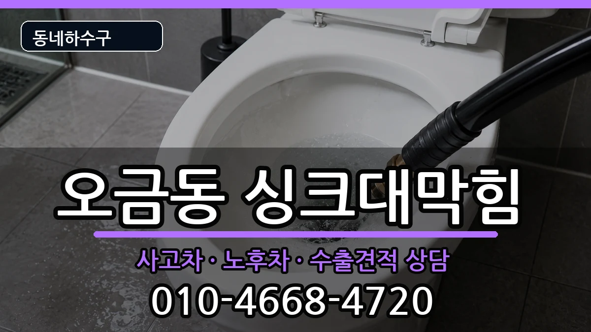 경기군포시오금동  싱크대막힘 준비사항형