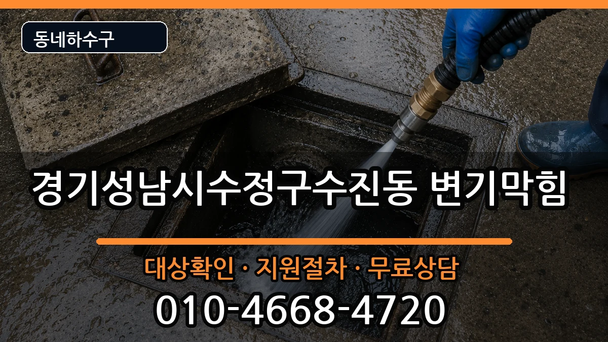 경기성남시수정구수진동 변기막힘 경기성남시수정구수진동 변기막힘 증상 처리 안내 이미지 1