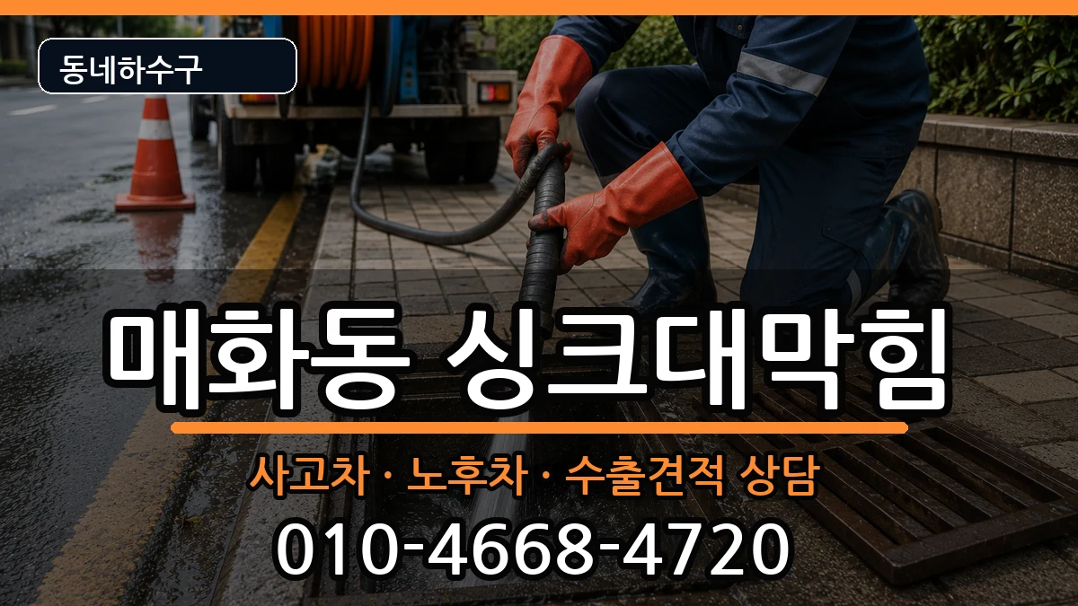 경기시흥시매화동  싱크대막힘 질문형