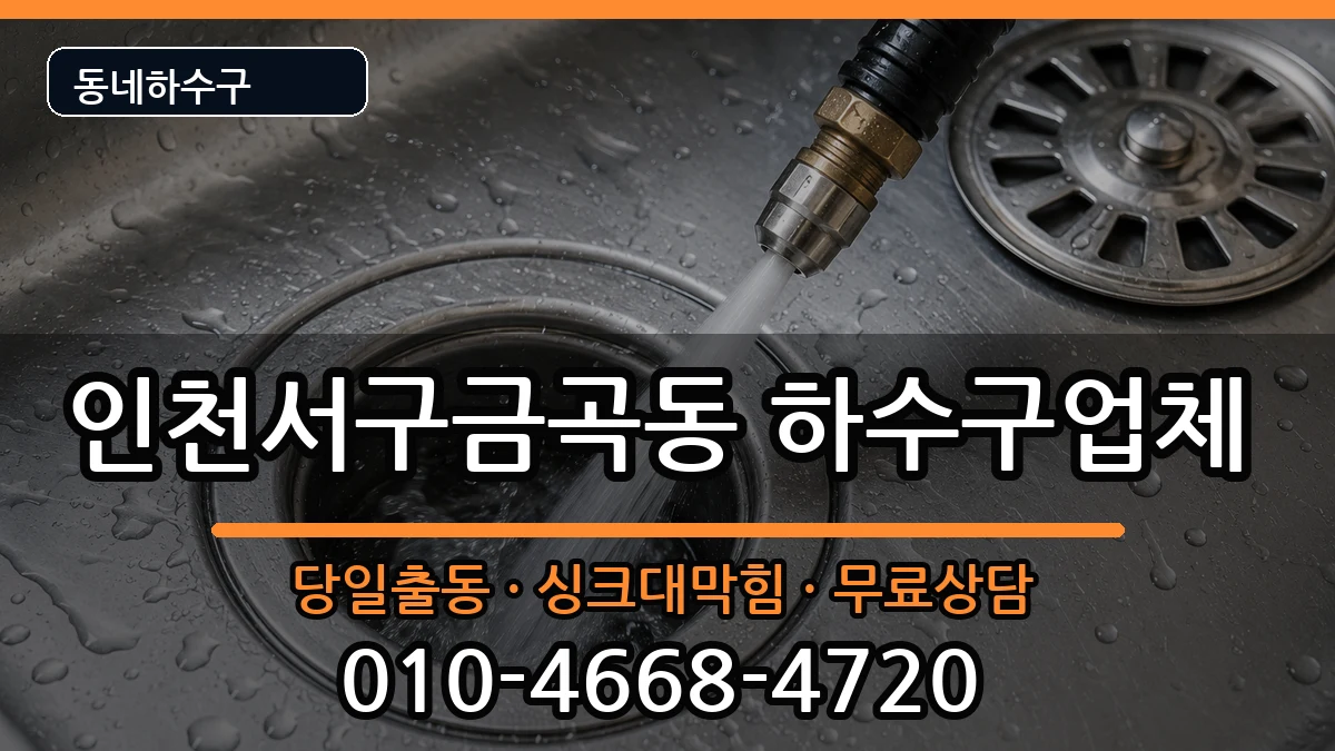 인천서구금곡동 하수구막힘 인천서구금곡동 하수구막힘 증상 처리 안내 이미지 2