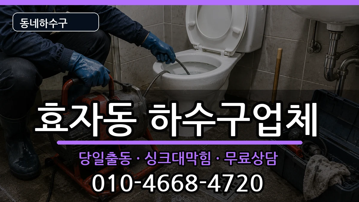 경기고양시덕양구효자동 하수구막힘 경기고양시덕양구효자동 하수구막힘 증상 처리 안내 이미지 2
