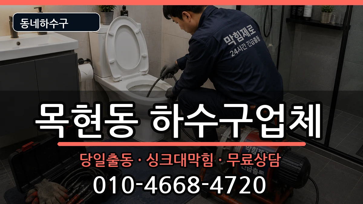 경기광주시목현동 하수구막힘 증상 처리 안내 이미지 2