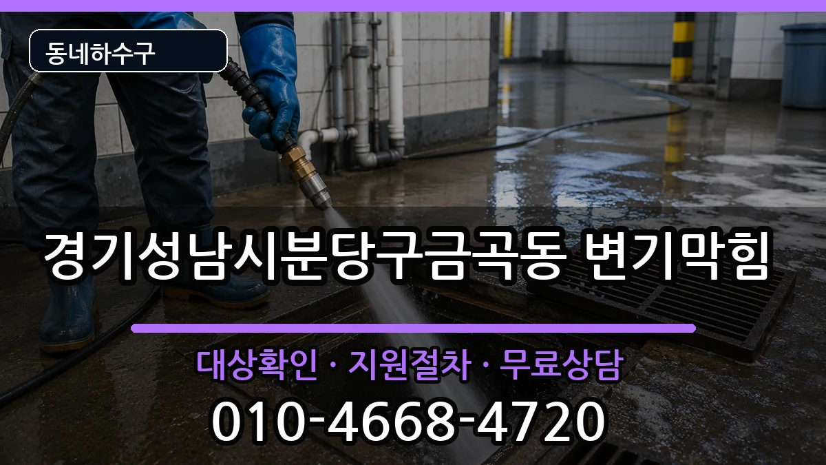 경기성남시분당구금곡동  변기막힘 지역형