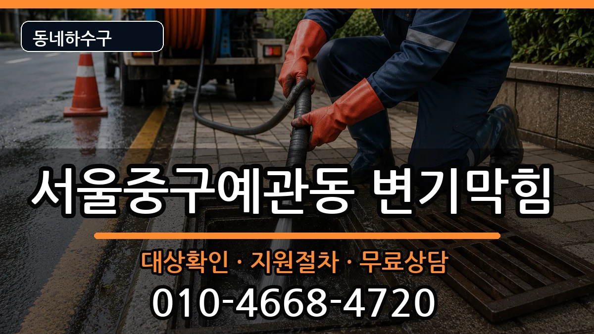 서울중구예관동 변기막힘 증상 처리 안내 이미지 3
