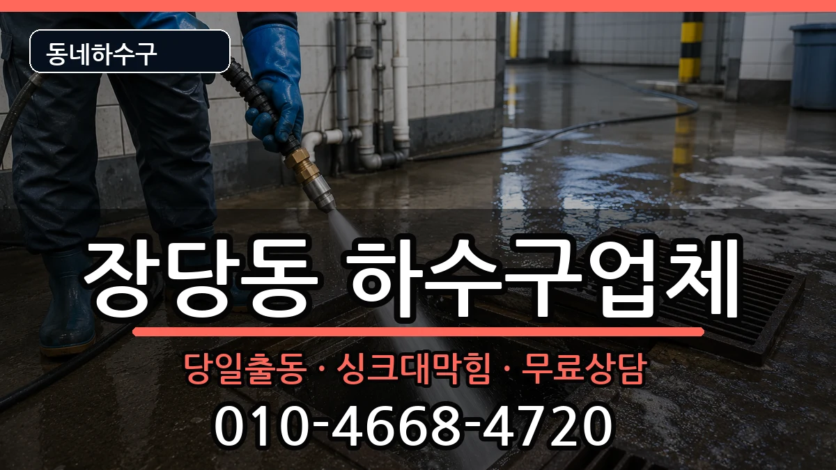 경기평택시장당동 하수구막힘 증상 처리 안내 이미지 1