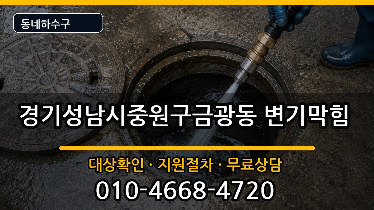 경기성남시중원구금광동 변기막힘 증상 처리 안내 이미지 2