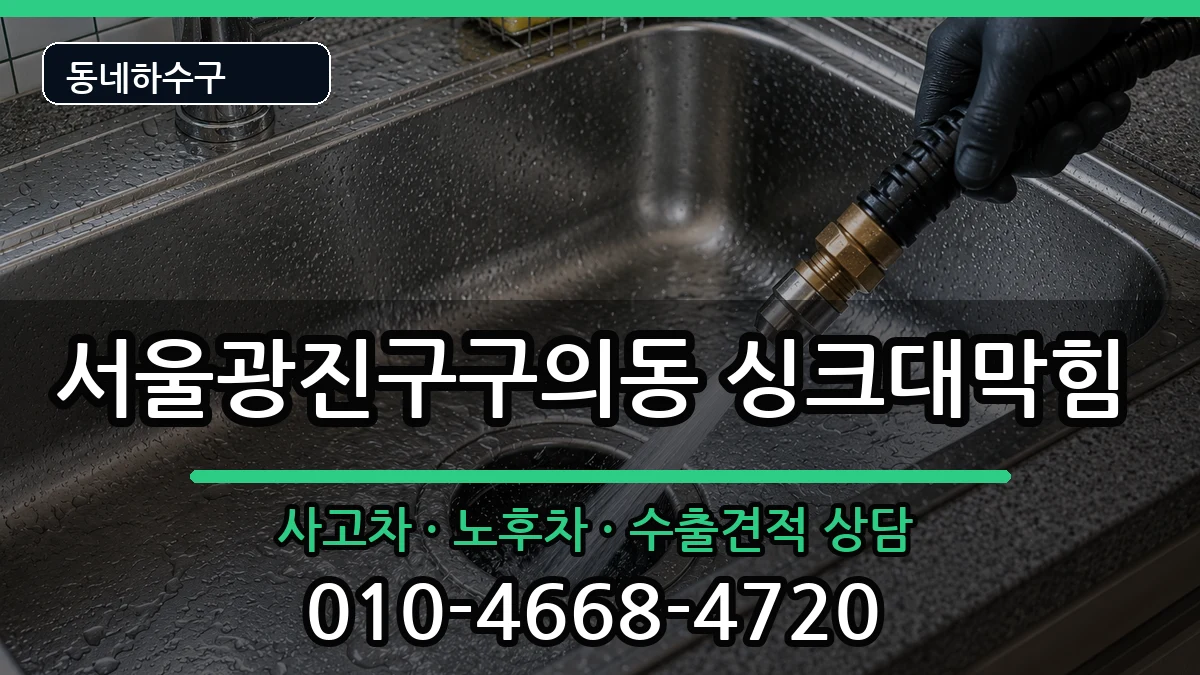 서울광진구구의동 싱크대막힘 서울광진구구의동 싱크대막힘 증상 처리 안내 이미지 2