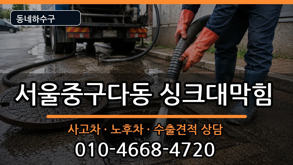 서울중구다동 싱크대막힘 서울중구다동 싱크대막힘 증상 처리 안내 이미지 1