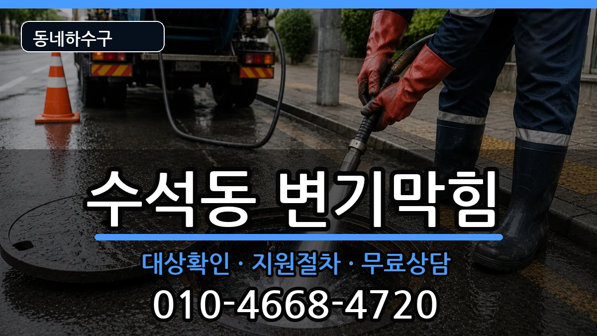 경기남양주시수석동  변기막힘 질문형