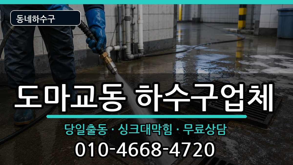 경기군포시도마교동 하수구막힘 경기군포시도마교동 하수구막힘 증상 처리 안내 이미지 2