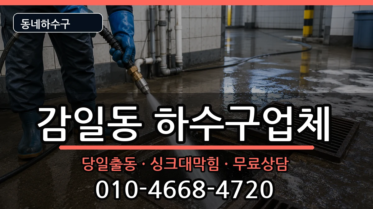 경기하남시감일동  하수구막힘 지역형