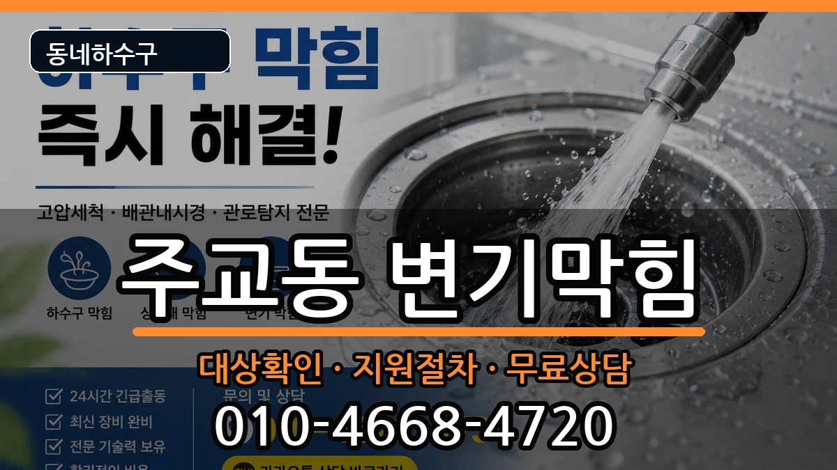 경기고양시덕양구주교동 변기막힘 증상 처리 안내 이미지 2