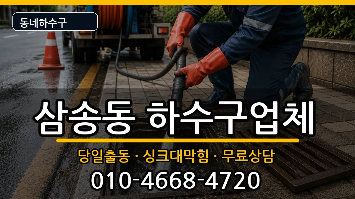 경기고양시덕양구삼송동 하수구막힘 증상 처리 안내 이미지 1
