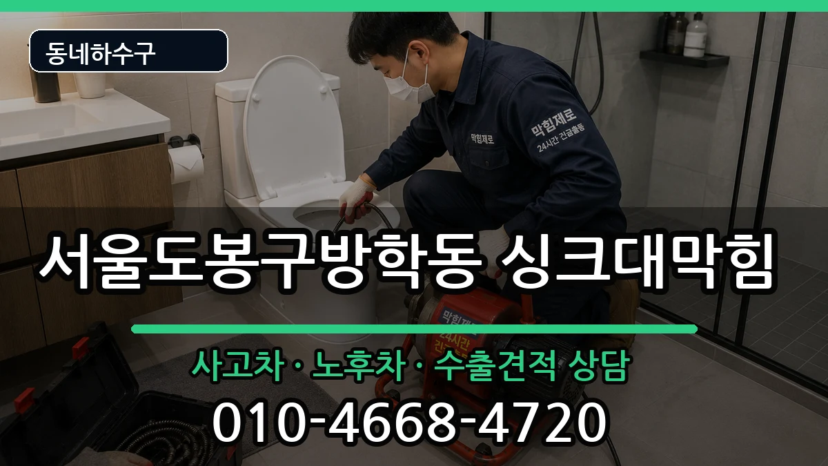 서울도봉구방학동 싱크대막힘 서울도봉구방학동 싱크대막힘 증상 처리 안내 이미지 1