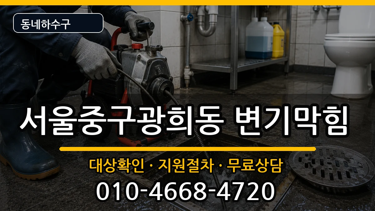 서울중구광희동  변기막힘 정보형