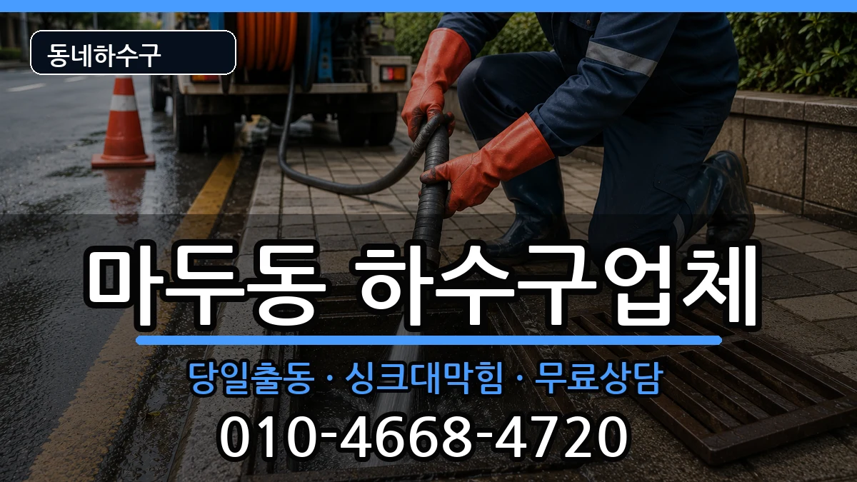 경기고양시일산동구마두동 하수구막힘 경기고양시일산동구마두동 하수구막힘 증상 처리 안내 이미지 3