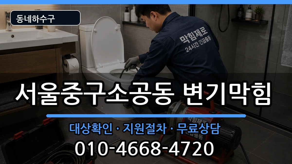 서울중구소공동 변기막힘 서울중구소공동 변기막힘 증상 처리 안내 이미지 3