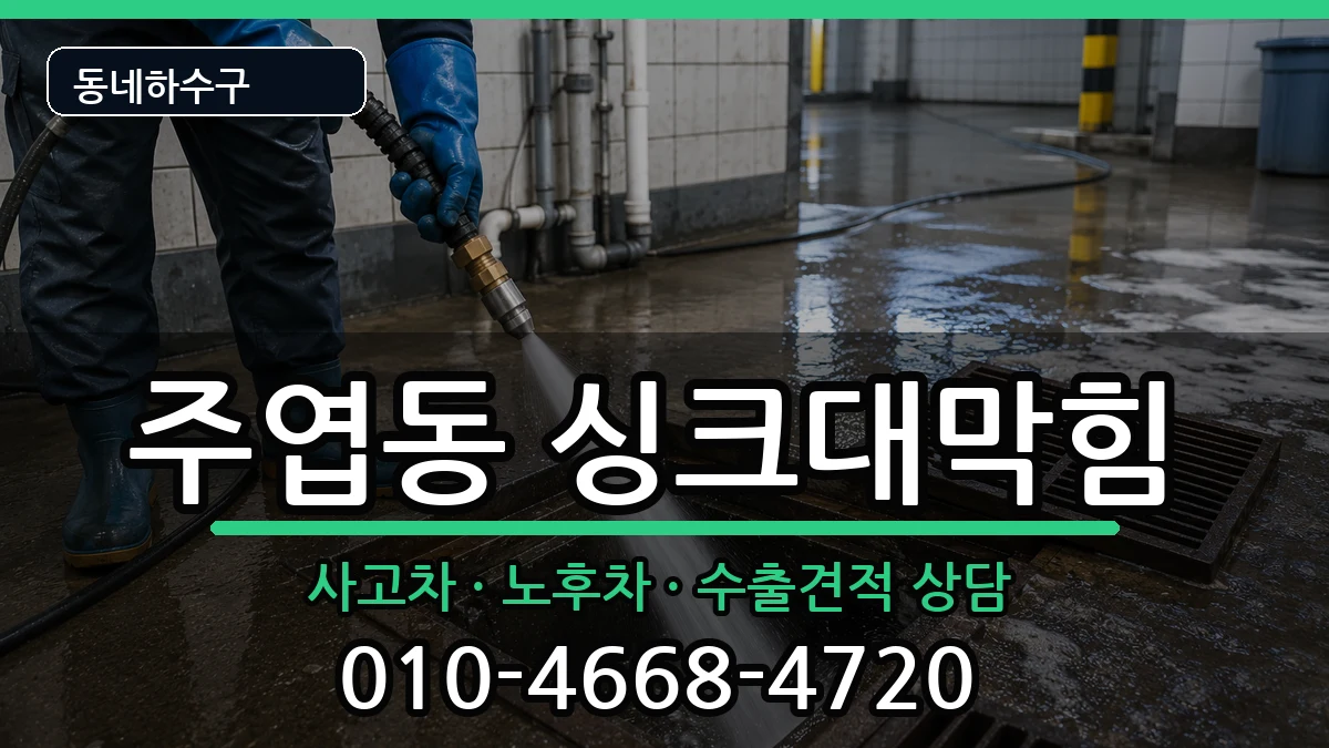 경기고양시일산서구주엽동 싱크대막힘 증상 처리 안내 이미지 1