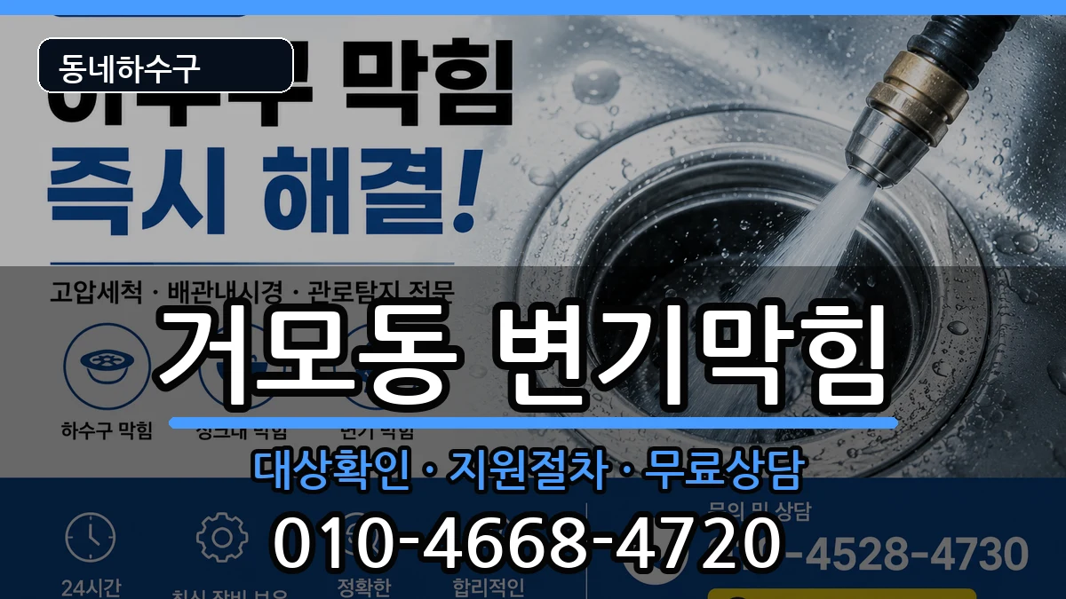 경기시흥시거모동 변기막힘 경기시흥시거모동 변기막힘 증상 처리 안내 이미지 1
