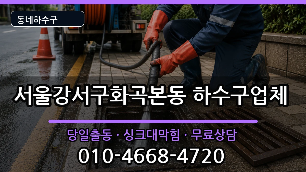 서울강서구화곡본동 하수구막힘 증상 처리 안내 이미지 3