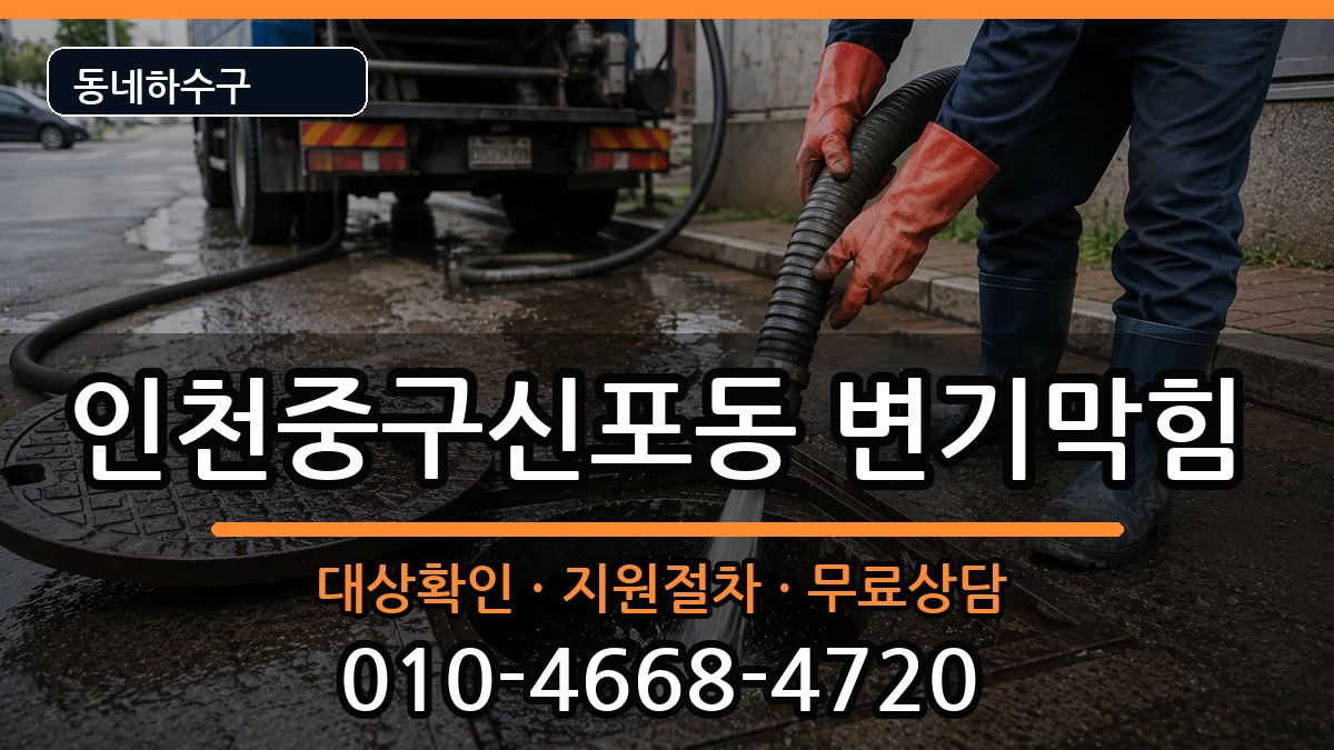 인천중구신포동 변기막힘 인천중구신포동 변기막힘 증상 처리 안내 이미지 3