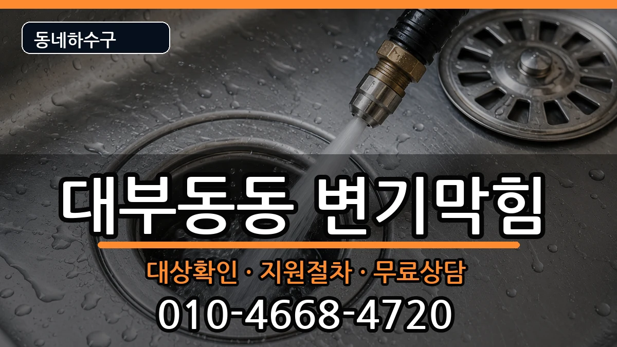 경기안산시단원구대부동동  변기막힘 비용형