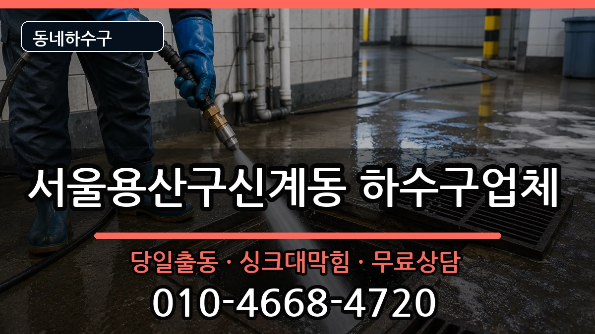 서울용산구신계동 하수구막힘 서울용산구신계동 하수구막힘 증상 처리 안내 이미지 1
