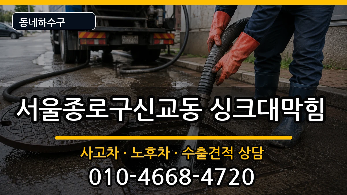서울종로구신교동 싱크대막힘 서울종로구신교동 싱크대막힘 증상 처리 안내 이미지 3