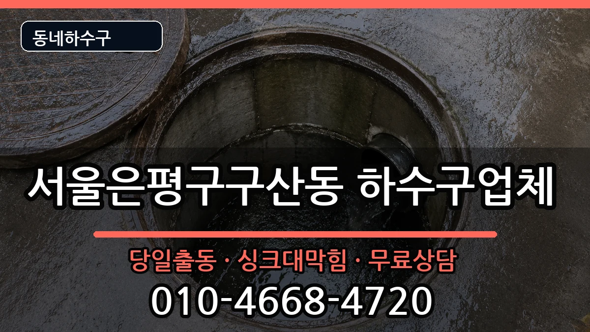 서울은평구구산동 하수구막힘 서울은평구구산동 하수구막힘 증상 처리 안내 이미지 2