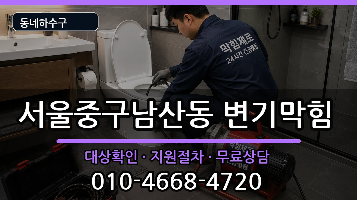서울중구남산동 변기막힘 서울중구남산동 변기막힘 증상 처리 안내 이미지 3