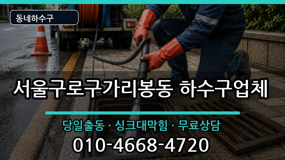 서울구로구가리봉동 하수구막힘 서울구로구가리봉동 하수구막힘 증상 처리 안내 이미지 3