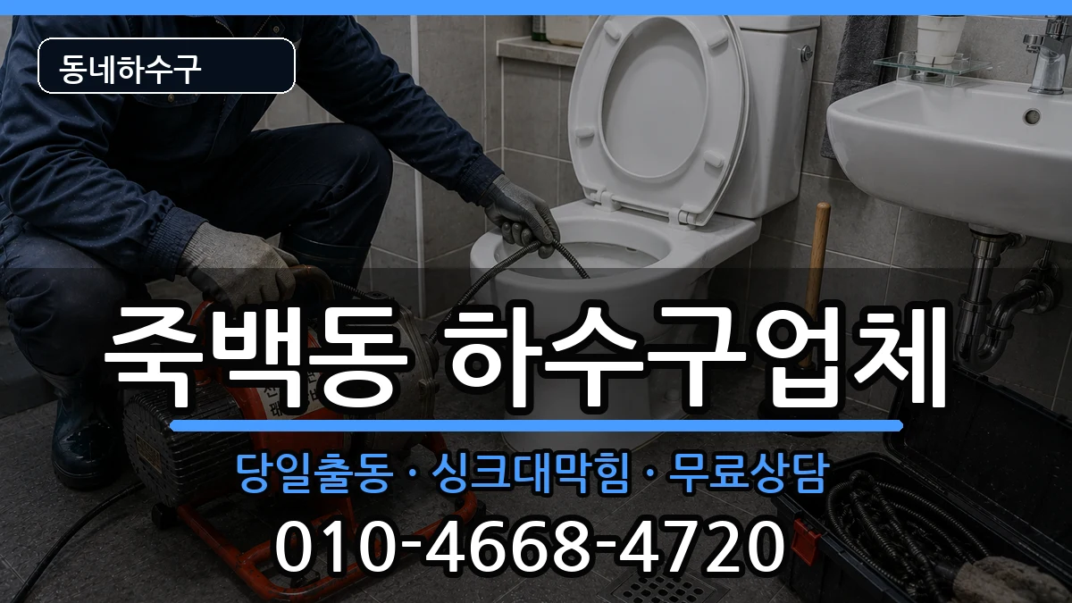 경기평택시죽백동 하수구막힘 경기평택시죽백동 하수구막힘 증상 처리 안내 이미지 3